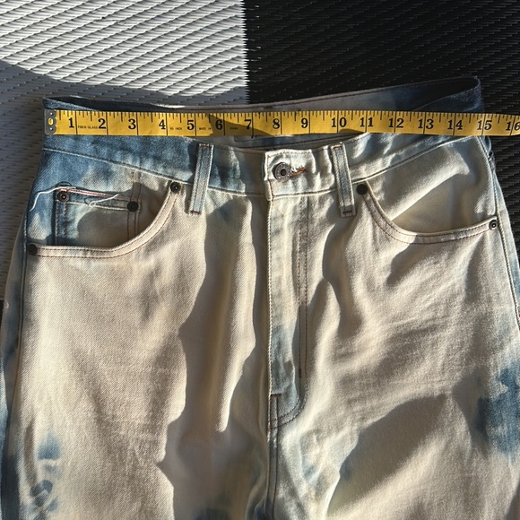 RARE, BLEACHED, NAKED AND FAMOUS HIGH WAIST SELVEDGE JEANS SIZE 30 - Picture 7 of 12